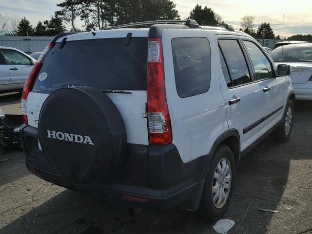 JHLRD78875C030412 - 2005 HONDA CR-V EX WHITE photo 4