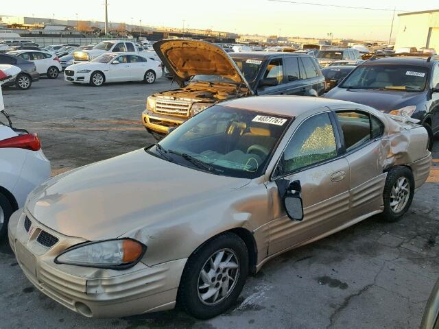 1G2NF52T11C253793 - 2001 PONTIAC GRAND AM S TAN photo 2