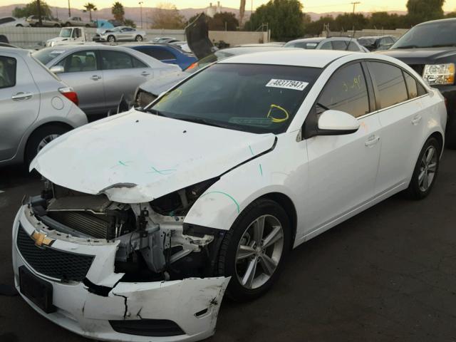 1G1PG5SC7C7218620 - 2012 CHEVROLET CRUZE LT WHITE photo 2