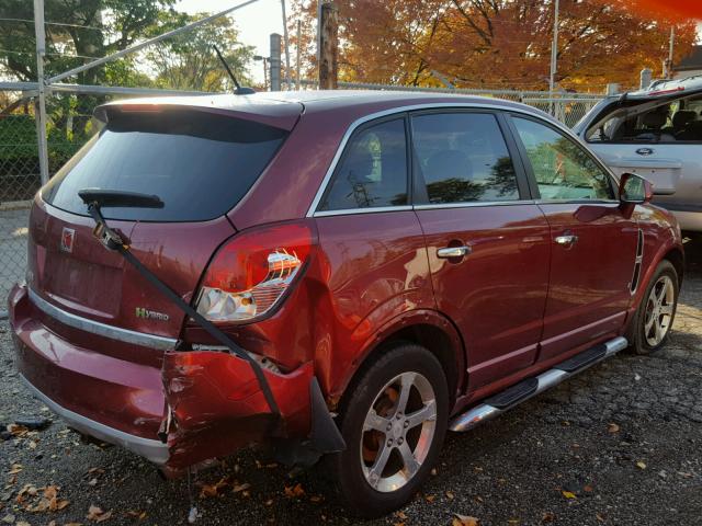 3GSCL93Z99S519867 - 2009 SATURN VUE HYBRID RED photo 4