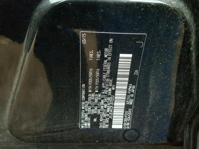 JTLZE4FE2FJ073252 - 2015 TOYOTA SCION XB 黑色 照片 10