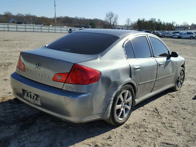 JNKCV51F76M600920 - 2006 INFINITI G35 SILVER photo 4