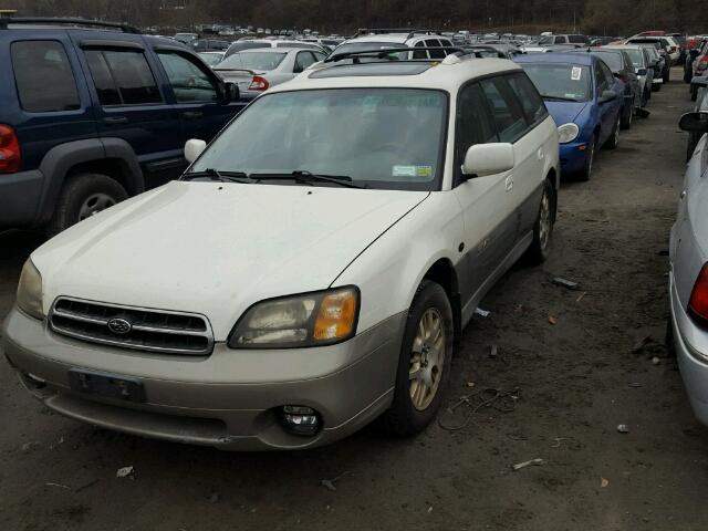 4S3BH806217654513 - 2001 SUBARU LEGACY OUT WHITE photo 2