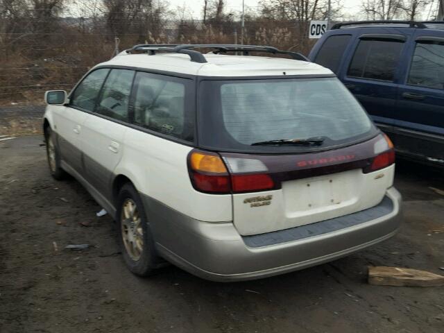 4S3BH806217654513 - 2001 SUBARU LEGACY OUT WHITE photo 3