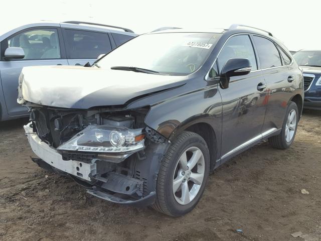 JTJBK1BA4F2470993 - 2015 LEXUS RX 350 BLACK photo 2