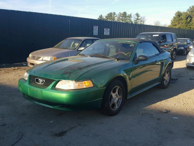 1FAFP4440YF243879 - 2000 FORD MUSTANG GREEN photo 2