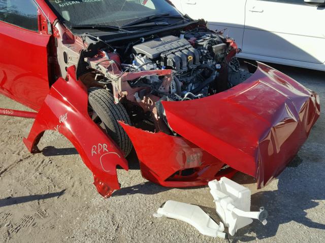 3N1AB7AP3HY336099 - 2017 NISSAN SENTRA S RED photo 9