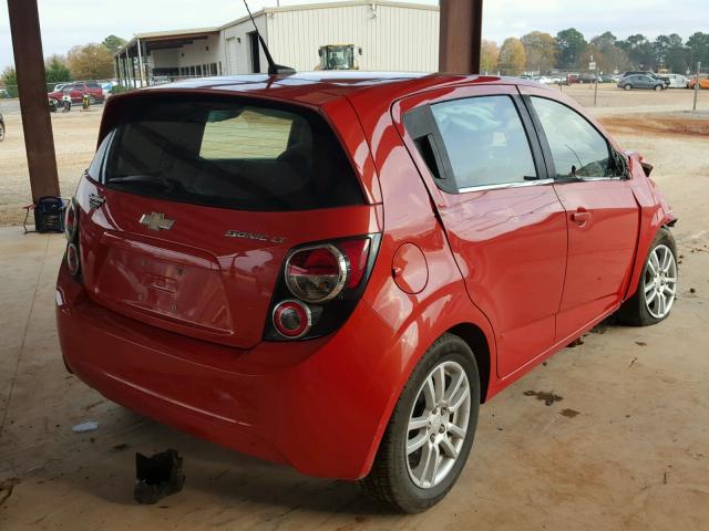 1G1JC6SH3D4123753 - 2013 CHEVROLET SONIC LT ORANGE photo 4