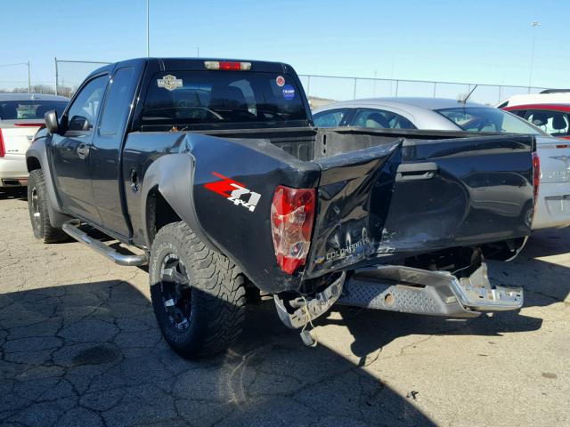 1GCDT196858252190 - 2005 CHEVROLET COLORADO BLACK photo 3