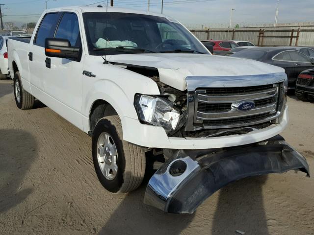 1FTFW1CF5EKD53831 - 2014 FORD F150 SUPER WHITE photo 1