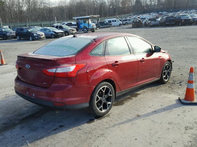 1FADP3F25DL135590 - 2013 FORD FOCUS SE RED photo 4