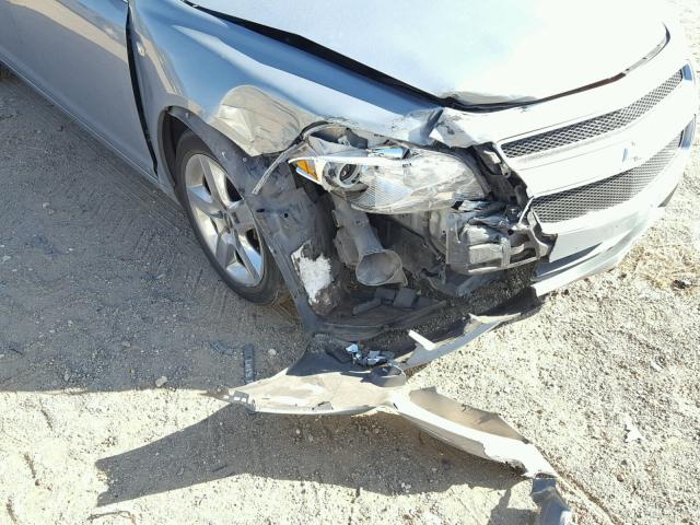 1G1ZH57B184259078 - 2008 CHEVROLET MALIBU 1LT BLUE photo 9
