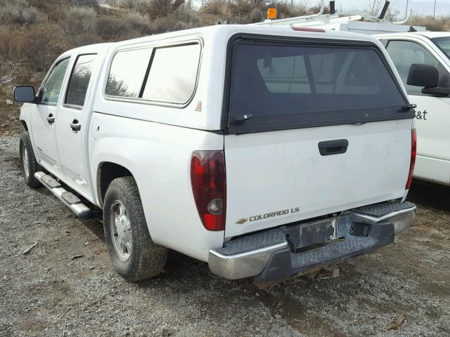 1GCCS138158139075 - 2005 CHEVROLET COLORADO WHITE photo 3