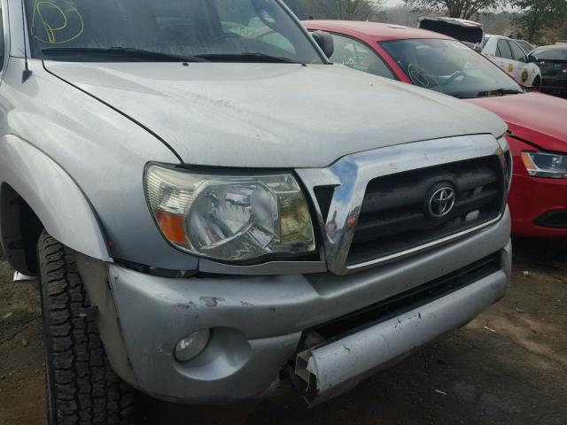 3TMJU62N57M046757 - 2007 TOYOTA TACOMA DOU SILVER photo 9