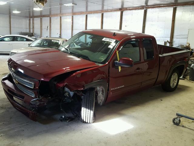 1GCRKSE72DZ404762 - 2013 CHEVROLET SILVERADO MAROON photo 9