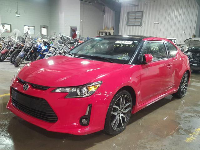 JTKJF5C74F3092464 - 2015 TOYOTA SCION TC RED photo 2