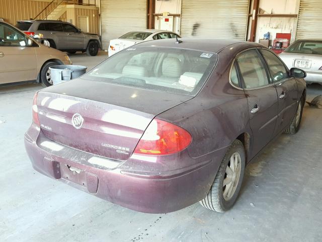 2G4WD582861259202 - 2006 BUICK LACROSSE C MAROON photo 4