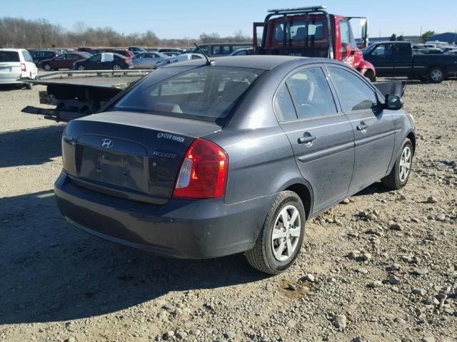 KMHCN4AC3BU614269 - 2011 HYUNDAI ACCENT GLS GRAY photo 4