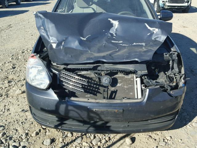 KMHCN4AC3BU614269 - 2011 HYUNDAI ACCENT GLS GRAY photo 9