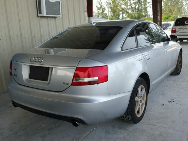 WAUAH74F07N093732 - 2007 AUDI A6 3.2 SILVER photo 4