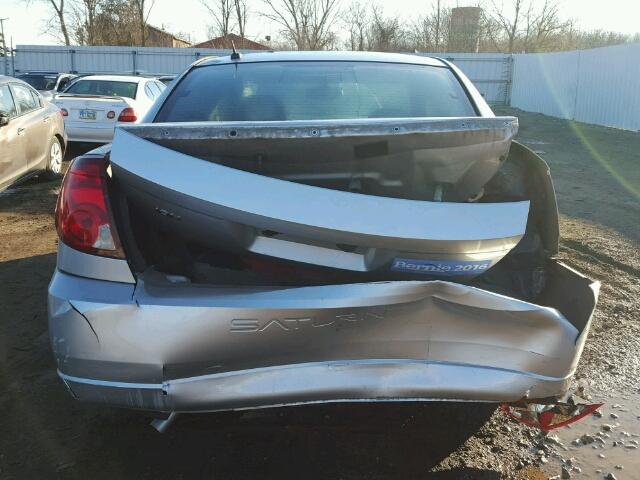 1G8AN18F06Z107200 - 2006 SATURN ION LEVEL SILVER photo 9