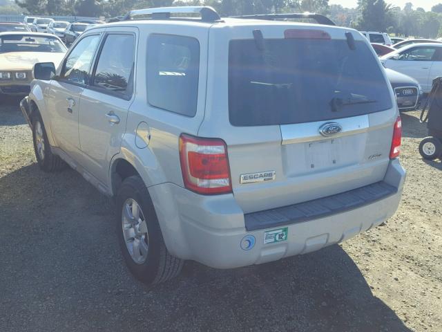 1FMCU94G89KB93279 - 2009 FORD ESCAPE LIM CREAM photo 3