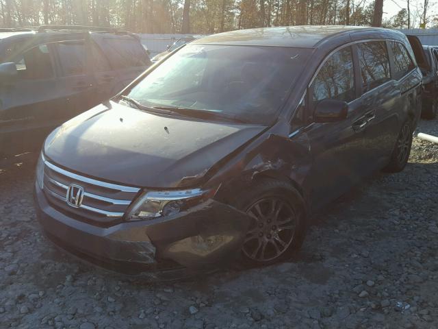 5FNRL5H4XBB097487 - 2011 HONDA ODYSSEY EX GRAY photo 2