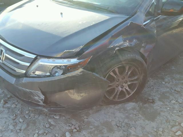 5FNRL5H4XBB097487 - 2011 HONDA ODYSSEY EX GRAY photo 9