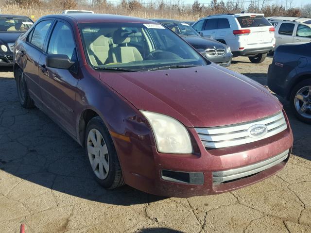 3FAHP06Z17R108700 - 2007 FORD FUSION S MAROON photo 1