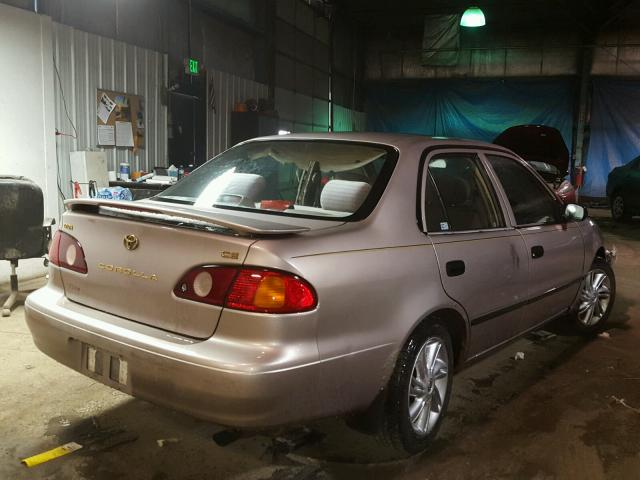 1NXBR12E61Z458421 - 2001 TOYOTA COROLLA CE TAN photo 4