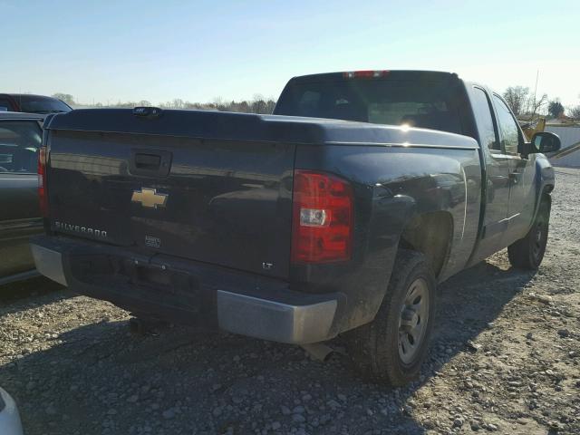 2GCEC19C781245197 - 2008 CHEVROLET SILVERADO BLACK photo 4