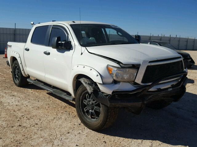 5TFDW5F12DX315618 - 2013 TOYOTA TUNDRA CRE WHITE photo 1