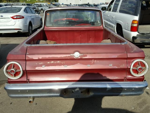 5H27T188102 - 1965 FORD RANCHERO MAROON photo 9