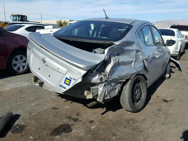 3N1CN7AP3FL859181 - 2015 NISSAN VERSA S SILVER photo 4