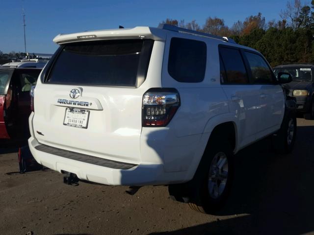 JTEZU5JR3G5125816 - 2016 TOYOTA 4RUNNER SR WHITE photo 4