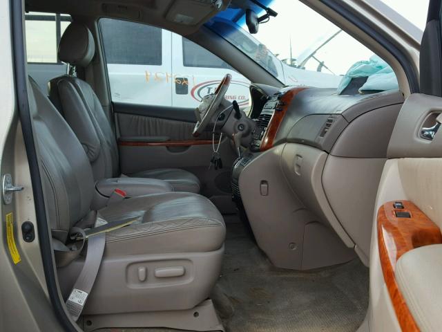 5TDZA22CX6S424928 - 2006 TOYOTA SIENNA XLE BEIGE photo 5