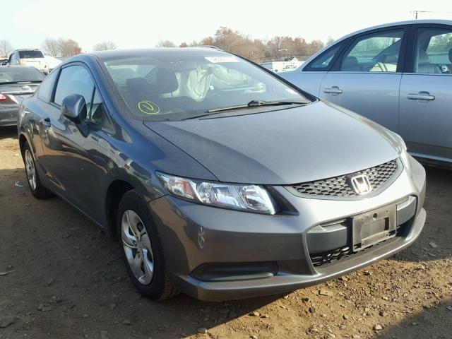 2HGFG3B56DH528001 - 2013 HONDA CIVIC LX GRAY photo 1