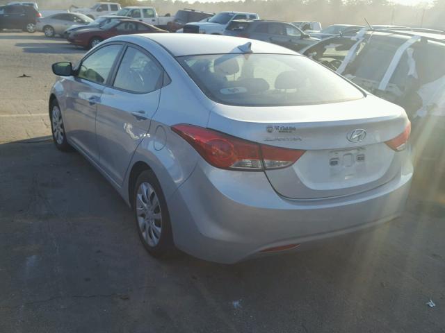 5NPDH4AE5CH140936 - 2012 HYUNDAI ELANTRA GL SILVER photo 3