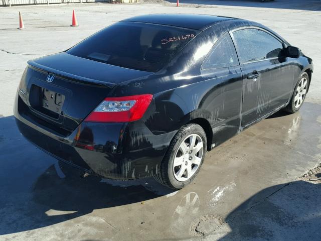 2HGFG1B62BH500352 - 2011 HONDA CIVIC LX BLACK photo 4