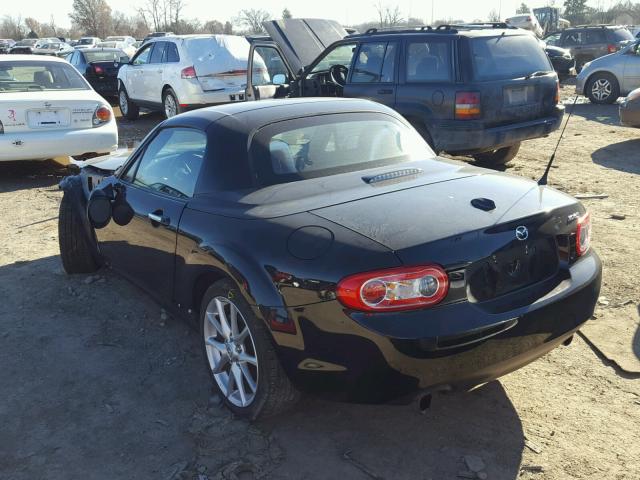 JM1NC2PF5B0219476 - 2011 MAZDA MX-5 MIATA BLACK photo 3