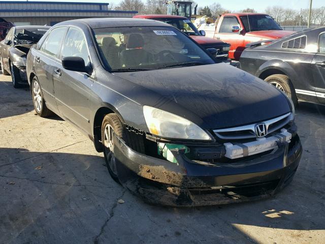 1HGCM66567A019486 - 2007 HONDA ACCORD EX BLACK photo 1