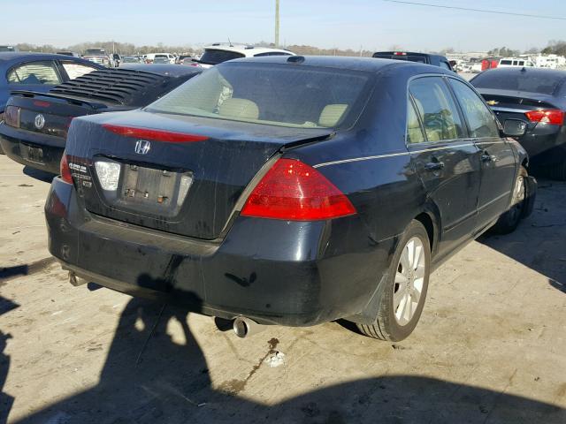 1HGCM66567A019486 - 2007 HONDA ACCORD EX BLACK photo 4