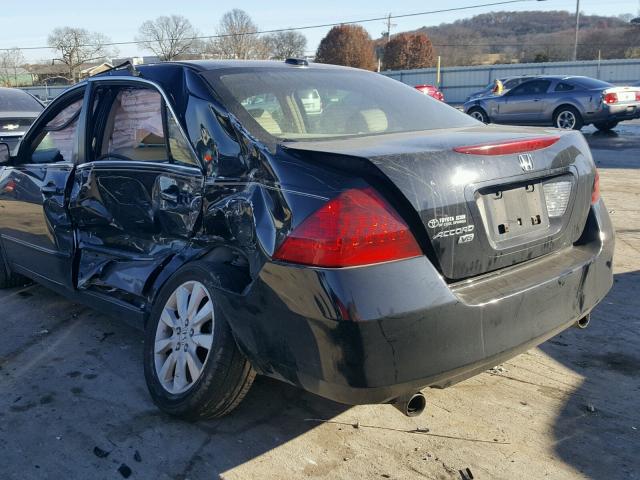 1HGCM66567A019486 - 2007 HONDA ACCORD EX BLACK photo 9