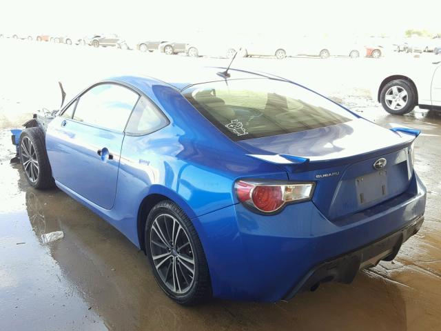 JF1ZCAB15D2603987 - 2013 SUBARU BRZ 2.0 PR BLUE photo 3