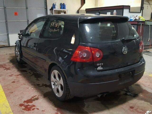 WVWED71K38W307223 - 2008 VOLKSWAGEN GTI BLACK photo 3