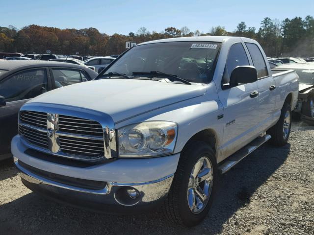 1D7HA18238J103646 - 2008 DODGE RAM 1500 S WHITE photo 2