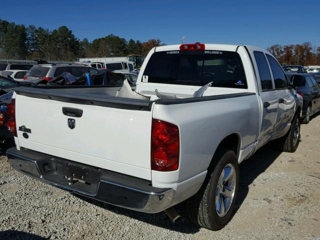 1D7HA18238J103646 - 2008 DODGE RAM 1500 S WHITE photo 4