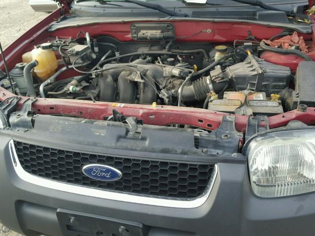 1FMYU93174KA27556 - 2004 FORD ESCAPE XLT MAROON photo 7