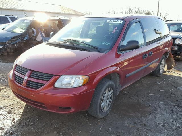 1D4GP24R95B436844 - 2005 DODGE GRAND CARA MAROON photo 2