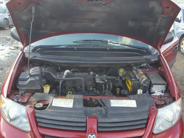 1D4GP24R95B436844 - 2005 DODGE GRAND CARA MAROON photo 7